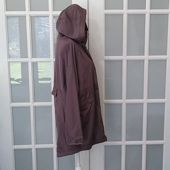 REEBOK Training Supply Parka Jacket Windbreaker Almost Grey Size Medium - Picture 8 of 16